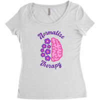 Normalize Therapy - Society Women's Triblend Scoop T-shirt | Artistshot