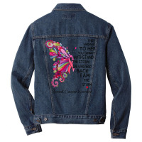 Womens Pink Butterfly I Am The Storm Breast Cancer Warrior T Shirt Men Denim Jacket | Artistshot