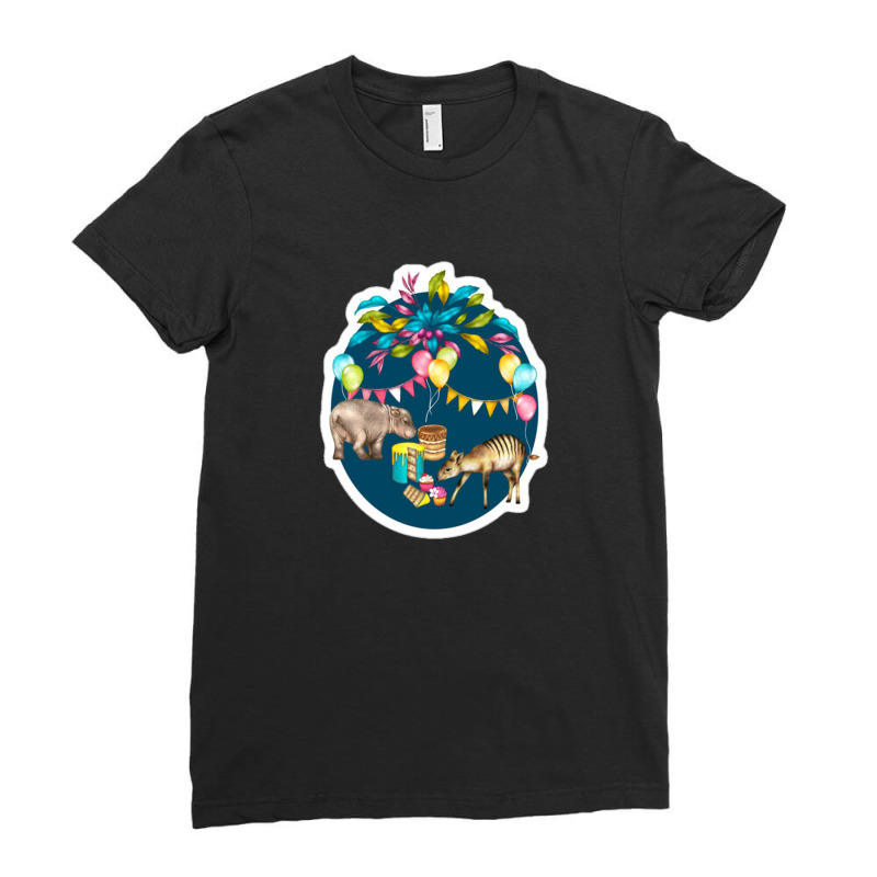 Tropical Paradise Ladies Fitted T-Shirt by isaq | Artistshot