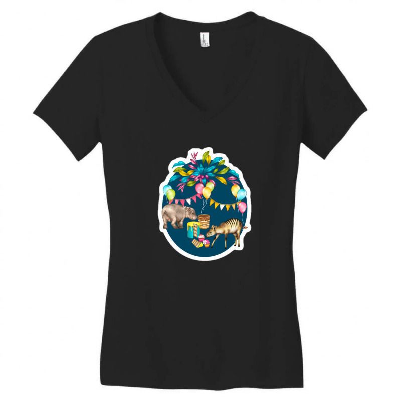 Tropical Paradise Women's V-Neck T-Shirt by isaq | Artistshot