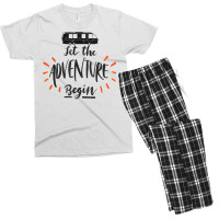 Let Adventure Begin Airstream Camping Rving Happy Camper T Shirt Men's T-shirt Pajama Set | Artistshot