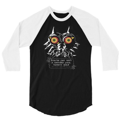 Zelda Mayora Mask [tb] 3/4 Sleeve Shirt Designed By Dikokazei