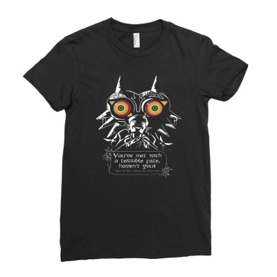 Zelda Mayora Mask [tb] Ladies Fitted T-shirt Designed By Dikokazei