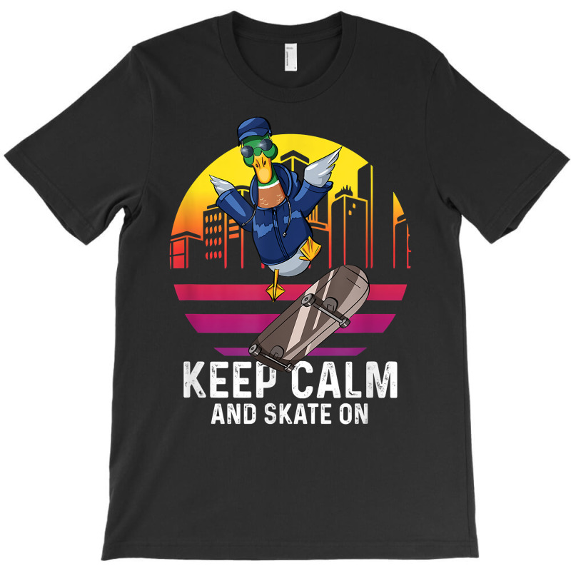 Duck Skater Skate On Longboard Skateboard Halfpipe Skating T Shirt T-shirt | Artistshot