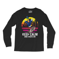 Duck Skater Skate On Longboard Skateboard Halfpipe Skating T Shirt Long Sleeve Shirts | Artistshot