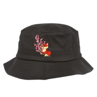 Forest Animal Lover Sakura Cherry Blossom Wildlife Fox T Shirt Bucket Hat | Artistshot