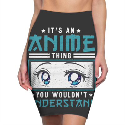 Anime Design For A Anime Fan Unisex Pencil Skirts Designed By Wildern