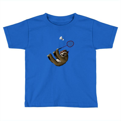 Badminton Sport Funny Toddler T-shirt Designed By Wildern