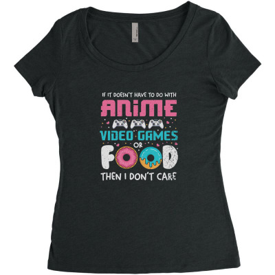 Anime Fan Women's Triblend Scoop T-shirt Designed By Wildern