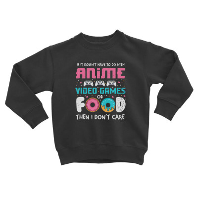 Anime Fan Toddler Sweatshirt Designed By Wildern