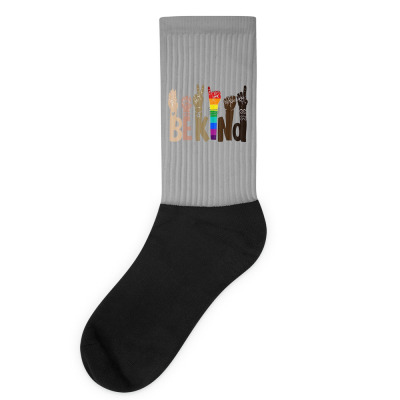 Be Kind Rainbow Socks Designed By Wildern