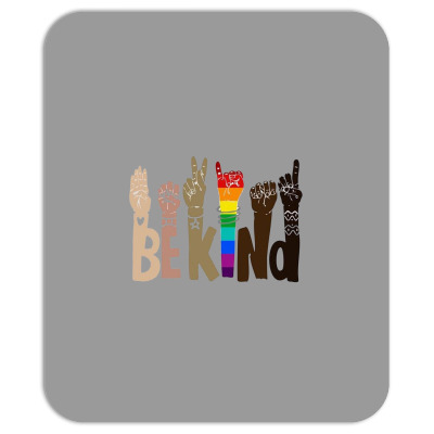 Be Kind Rainbow Mousepad Designed By Wildern