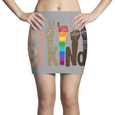 Be Kind Rainbow Mini Skirts Designed By Wildern