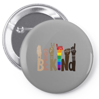 Be Kind Rainbow Pin-back Button Designed By Wildern