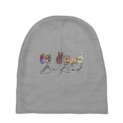 Be Kind Sign Language Baby Beanies Designed By Wildern