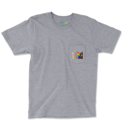 Be Kind Rainbow Pocket T-shirt Designed By Wildern