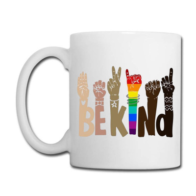 Be Kind Rainbow Coffee Mug Designed By Wildern