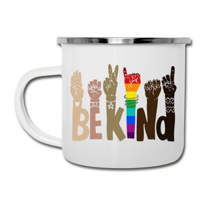 Be Kind Rainbow Camper Cup Designed By Wildern