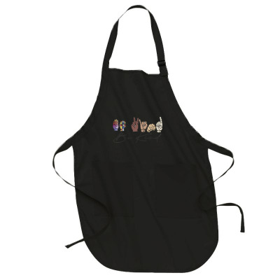 Be Kind Sign Language Full-length Apron Designed By Wildern