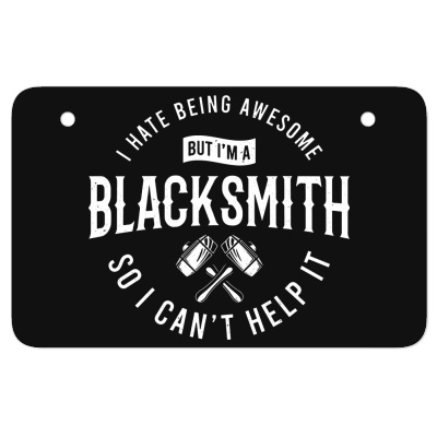 Blacksmith Blacksmithing Atv License Plate Designed By Wildern