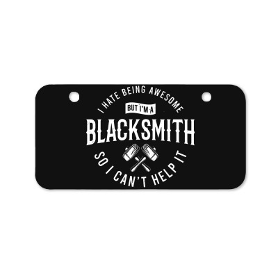 Blacksmith Blacksmithing Bicycle License Plate Designed By Wildern