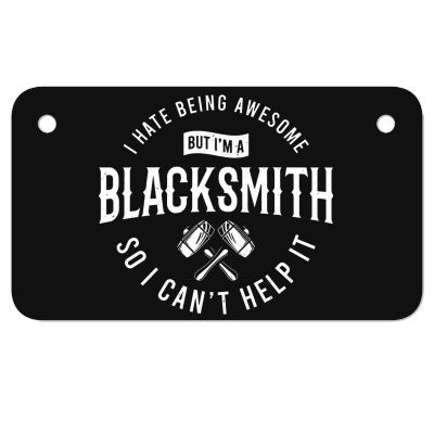 Blacksmith Blacksmithing Motorcycle License Plate Designed By Wildern