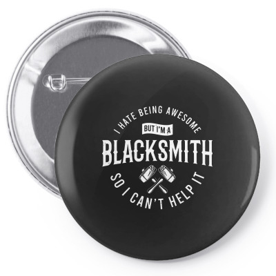 Blacksmith Blacksmithing Pin-back Button Designed By Wildern