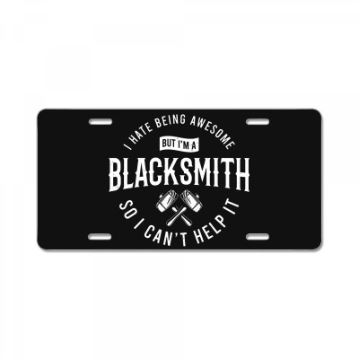 Blacksmith Blacksmithing License Plate Designed By Wildern