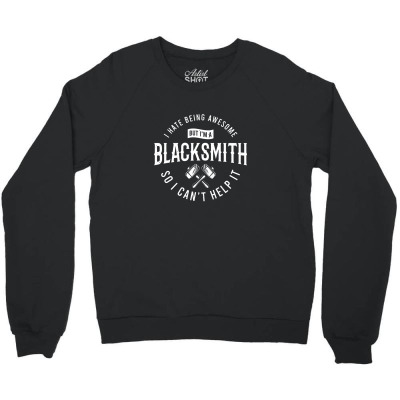 Blacksmith Blacksmithing Crewneck Sweatshirt Designed By Wildern