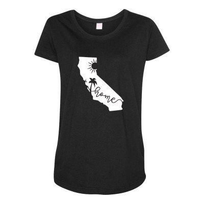 California Home Maternity Scoop Neck T-shirt Designed By Wildern