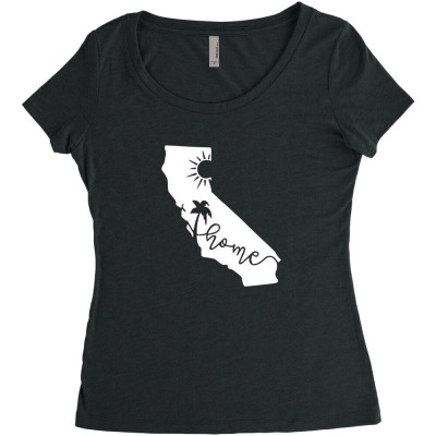 California Home Women's Triblend Scoop T-shirt Designed By Wildern