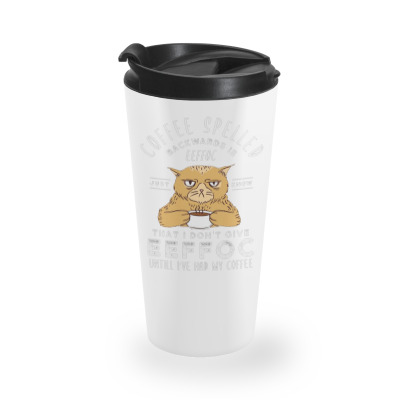 Coffee Spelt Backwards Travel Mug Designed By Wildern