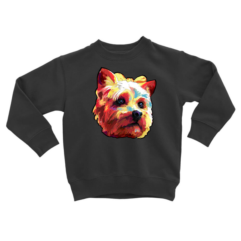 Yorkshire Terrier Toddler Sweatshirt by ArtMailsonCello | Artistshot