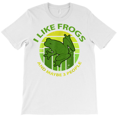 Cute Frog Design For Toad Lover Men Women Amphibian Animals T Shirt Co T-shirt Designed By Yurikelo