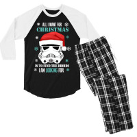 All I Want For Christmas Men's 3/4 Sleeve Pajama Set | Artistshot