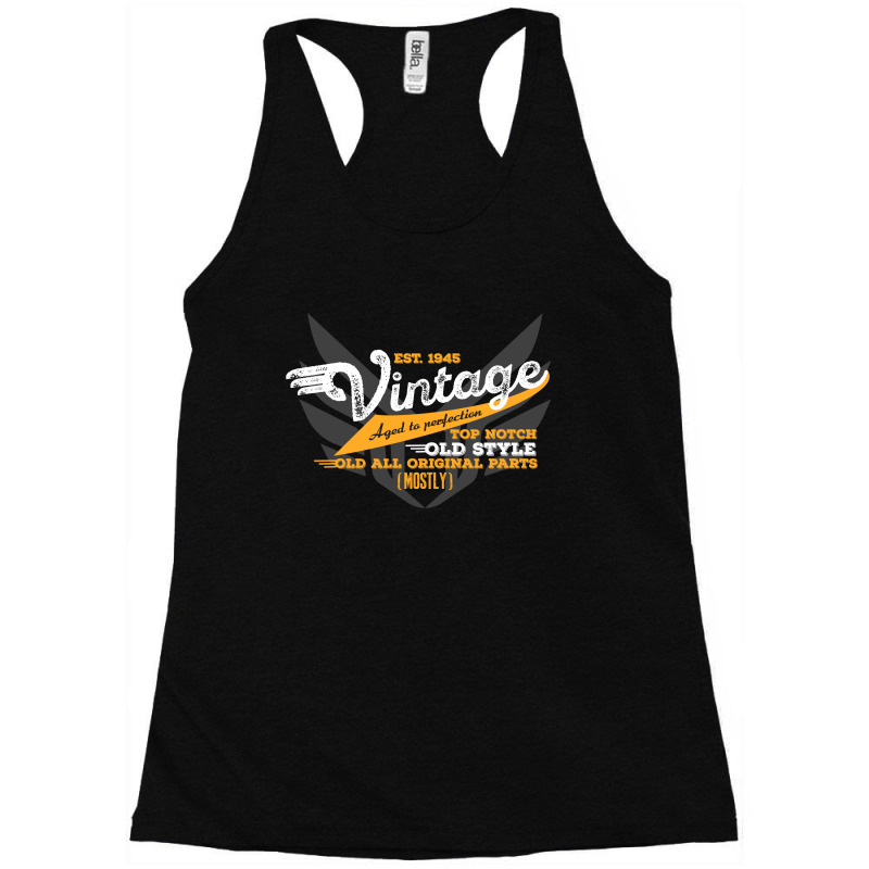 Vintage Est 1945 Racerback Tank by rardesign | Artistshot