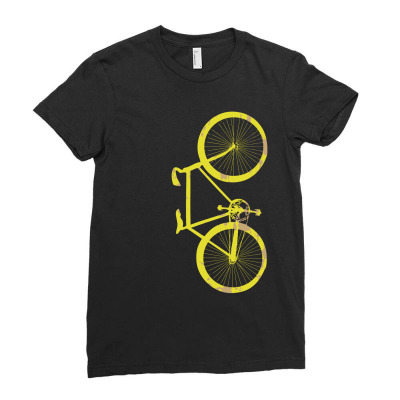 Bike - Bicycle Ladies Fitted T-shirt Designed By Sabriacar