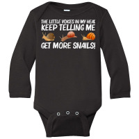 Funny Snail Design For Men Women Freshwater Snail Lovers T Shirt Long Sleeve Baby Bodysuit | Artistshot