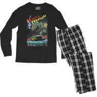 T-rex Terror Jurassic Dinosaur Attack Men's Long Sleeve Pajama Set | Artistshot