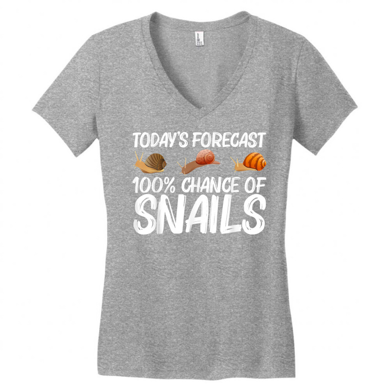 Funny Snail Design For Men Women Freshwater Snail Lovers T Shirt Women's V-Neck T-Shirt by jermonmccline | Artistshot