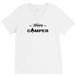 Happy Camper V-Neck Tee | Artistshot