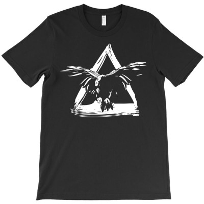 Crow Flying T-shirt Designed By Wowotees