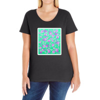 Elegant Black White Marble Rose Gold Brushstrokes 21345783 Ladies Curvy T-shirt | Artistshot