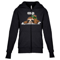 Sloth Turtle Snail Running Riding Team T Shirt Youth Zipper Hoodie | Artistshot