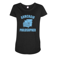 Armchair Philosopher Maternity Scoop Neck T-shirt | Artistshot