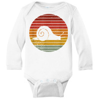 Snail Shirt, Retro Vintage Snail Animal T Shirt Long Sleeve Baby Bodysuit | Artistshot