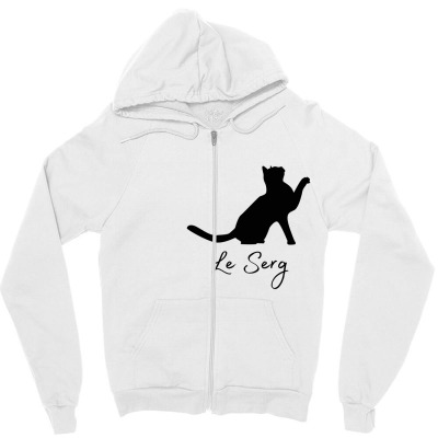 Fun French Cat Design Classic T Shirt Zipper Hoodie Designed By Jetspeed001