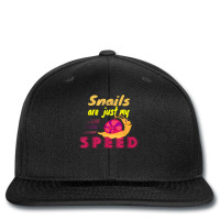 Snails Are Just My Speed Funny Saying Racing Snail T Shirt Printed Hat | Artistshot