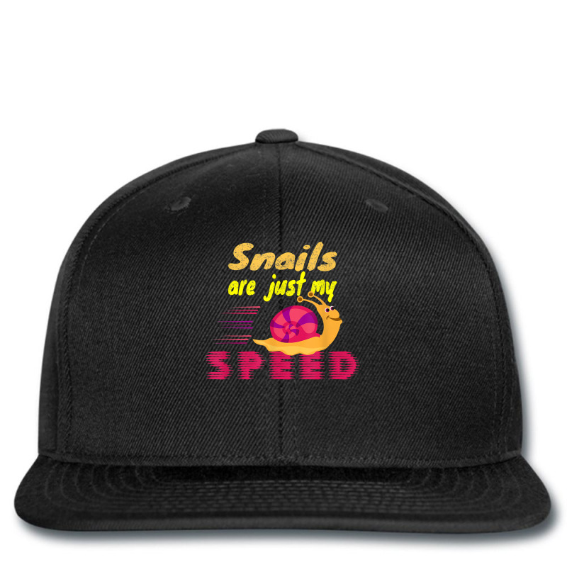 Snails Are Just My Speed Funny Saying Racing Snail T Shirt Printed hat by jermonmccline | Artistshot