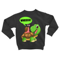 Wheeee! Snail Turtle Slow Jogger Runner Running T Shirt Toddler Sweatshirt | Artistshot